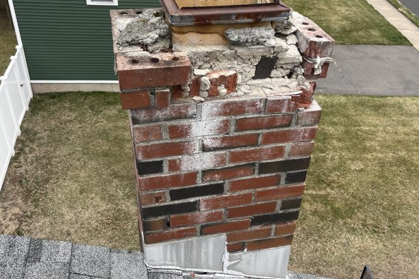 broken chimney - masonry repair