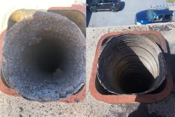 liner cleaning before and after